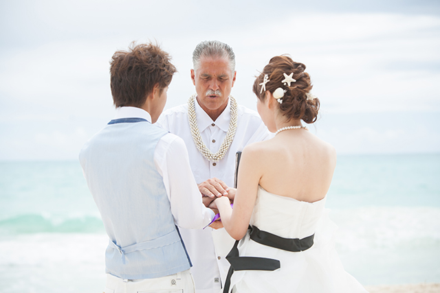ハワイ格安結婚式ブログ 当日の流れ 挙式編